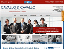Tablet Screenshot of cavallolawyers.com